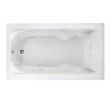 Cadet EverClean 72 in . x 42 in. Whirlpool Tub in White - Super Arbor