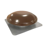 144 sq. in. NFA Galvanized Steel Static Dome Roof Vent in Weatherwood - Super Arbor