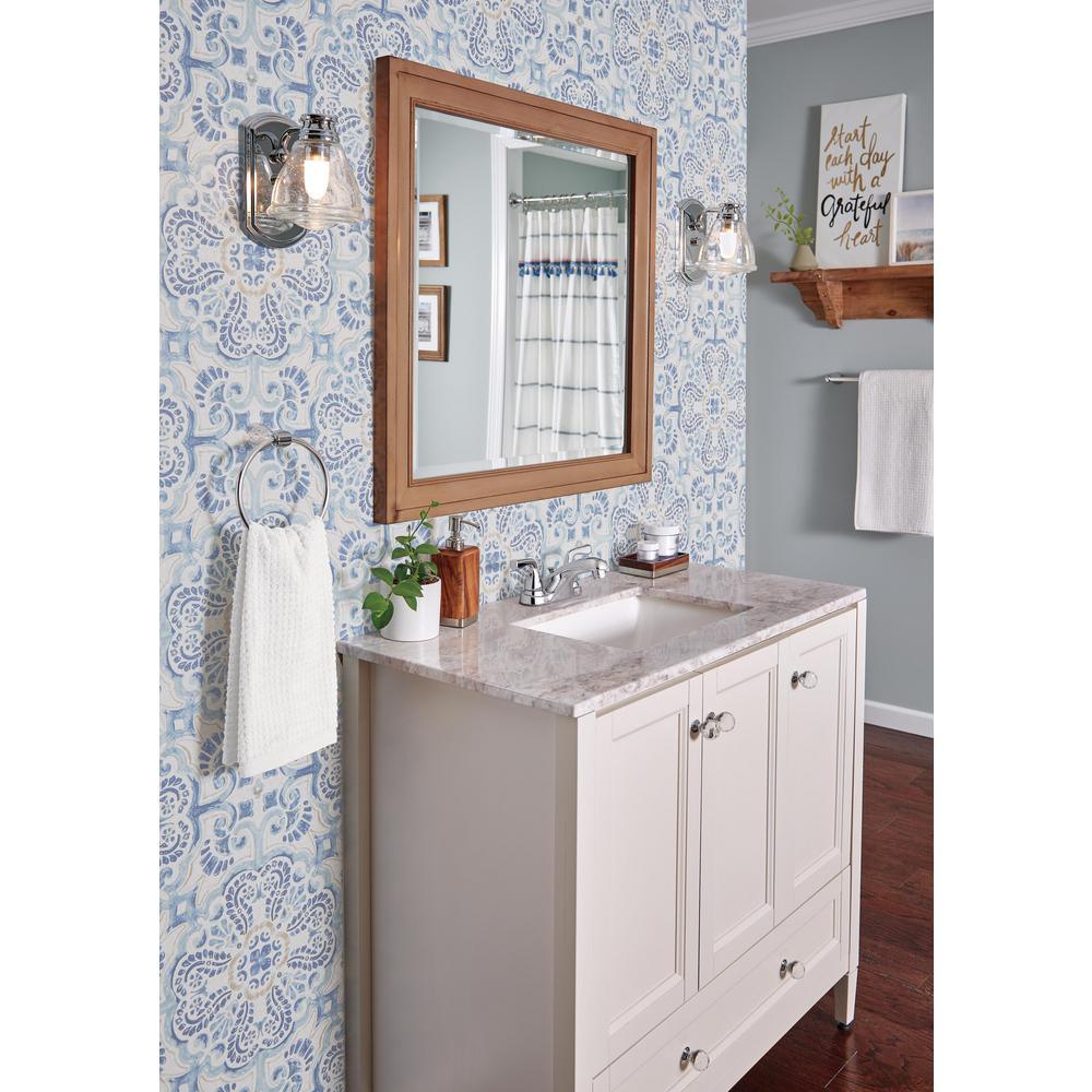 Foundations 4 in. Centerset 2-Handle Bathroom Faucet in Chrome - Super Arbor