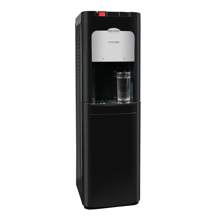 3 or 5 Gal. Water Cooler in Black with Self-Cleaning Feature