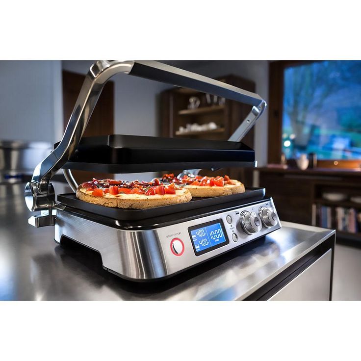 Livenza All-Day 130 sq. in. Stainless Steel Non-Stick Indoor Grill