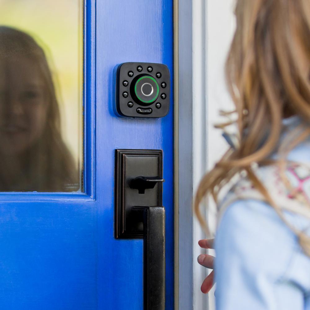 U-Bolt Pro 6-in-1 Bluetooth Enabled Fingerprint and Keypad Smart Lock Deadbolt Plus Bridge WiFi Adapter - Super Arbor