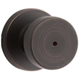 Pismo Round Matte Black Bed/Bath Door Knob Featuring Microban Antimicrobial Technology - Super Arbor