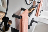 Moen The Genta Collection 7-in Matte Black Wall Mount Single Towel Bar