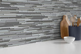 Emser Infinity Era Glass Mosaic Border Tile, 12-in x 12-in Sheet, 12-Pack