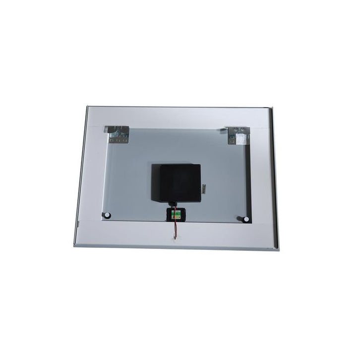 39 in x 28 in White LED Lighted Rectangle Bathroom Vanity Mirror With Touch Sensor