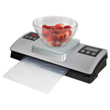 Silver Food Vacuum Sealer with Bag Cutter