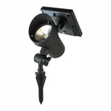High Lumen Metal Solar Black Outdoor Integrated LED Landscape Spot Light