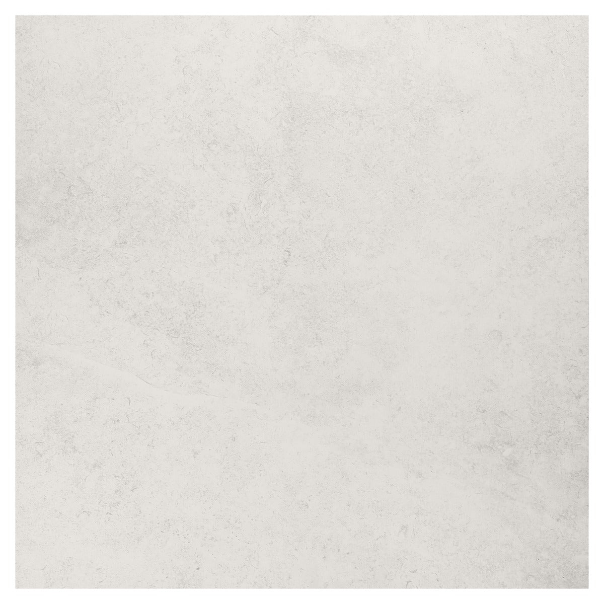 Lux Tile Perla White Matte Porcelain Tile 24x24 - Limestone Look