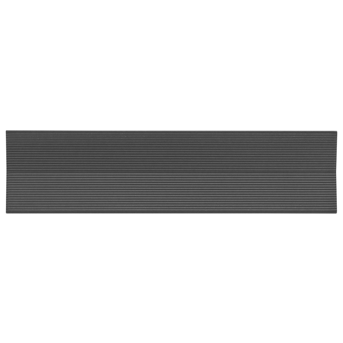 Kinzie Concave Charcoal Black 4x16 3D Matte Ceramic Tile