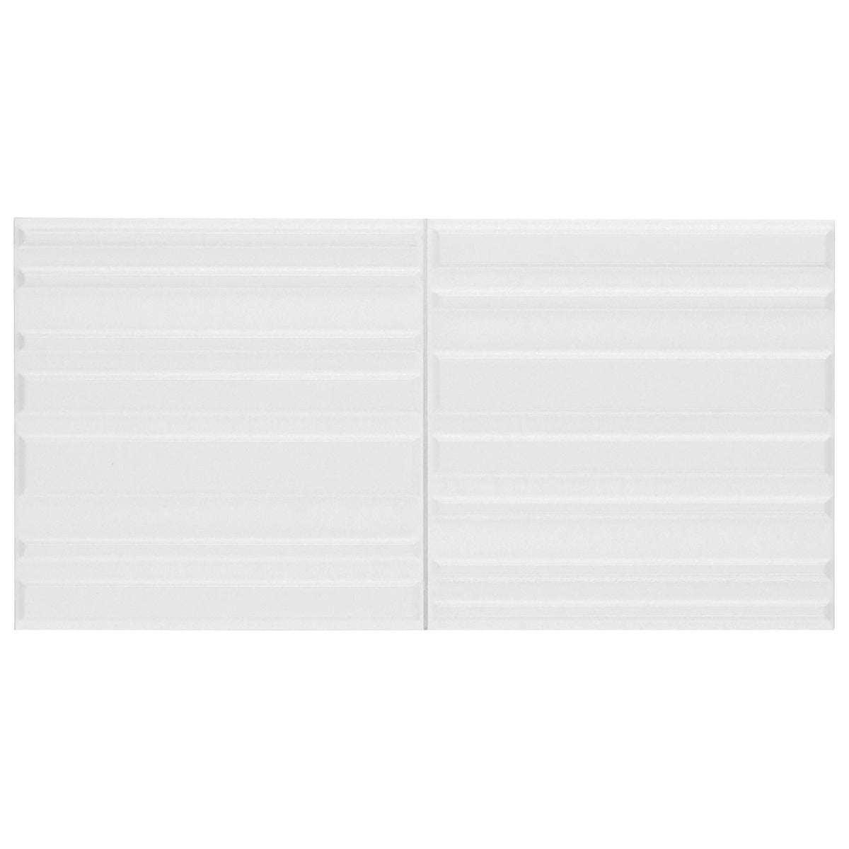 Sydney White 8x16 3D Mixed Finish Ceramic Wall Tile