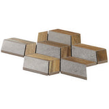 Eternal Oak Brown Diamond Matte Porcelain Mosaic Tile - Lux Tile