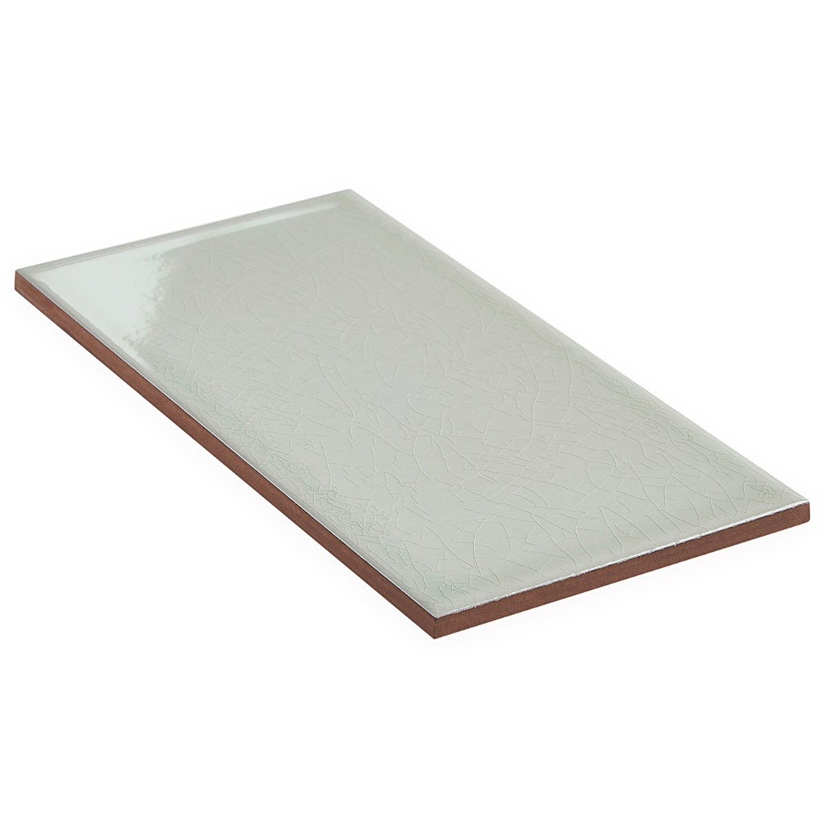 Seaside Fern Green 4x8 Crackled Glossy Ceramic Tile - Lux Tile