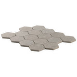 New Rock Fumo Light Gray 3" Hexagon Matte Porcelain Mosaic Tile