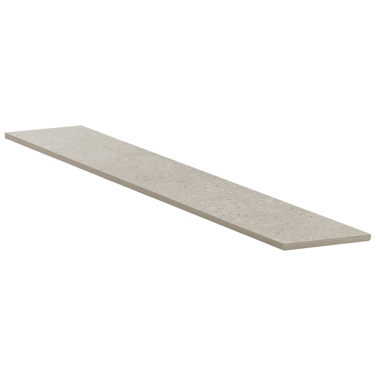 Lux Tile New Rock Fumo Light Gray 4x21 Chevron Matte Porcelain Tile