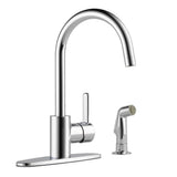 Apex Single-Handle Side Sprayer Kitchen Faucet in Matte Black - Super Arbor