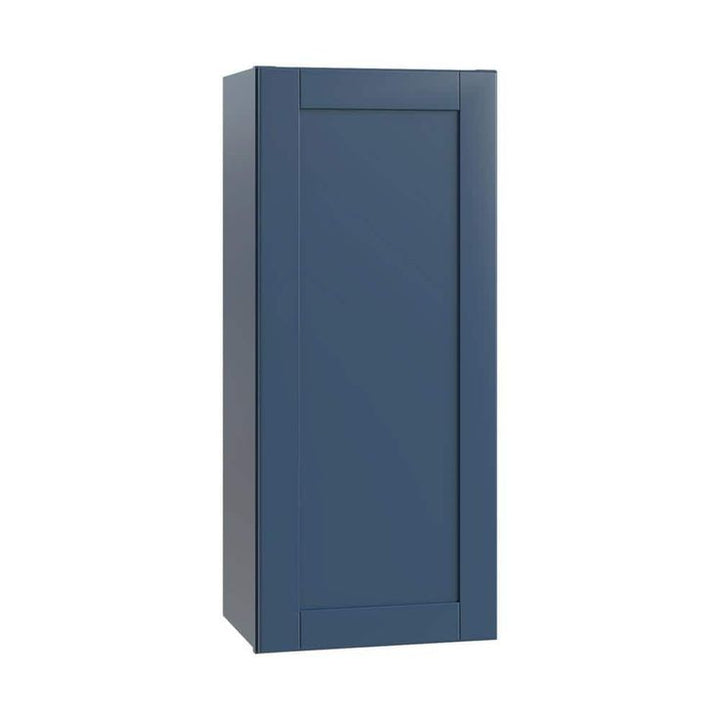 Home Decorators Collection Washington Vessel Blue Plywood Shaker Assembled Wall Kitchen Cabinet Soft Close Left 21 in W x 12 in D x 42 in H