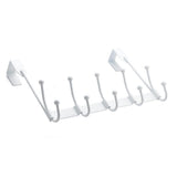 14 in. Over Door Fancy White 5 Hook Bar - Super Arbor