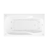 Coral 5 ft. Rectangular Drop-in Whirlpool and Air Bath Tub in White - Super Arbor