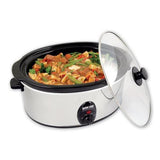 Better Chef 3.7-Quart Black Oval Slow Cooker