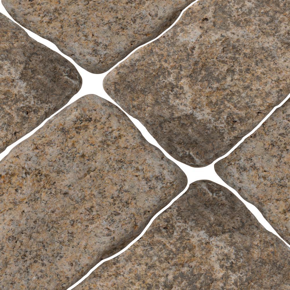 Giallo Fantasia 4 in. x 8 in. Tumbled Granite Cobbles (450 Pieces / pallet) - Super Arbor