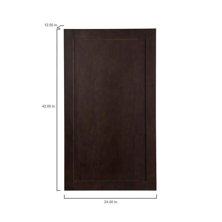 Hampton Bay Edson Shaker Assembled 24x42x12.5 in. Wall Cabinet in Dusk