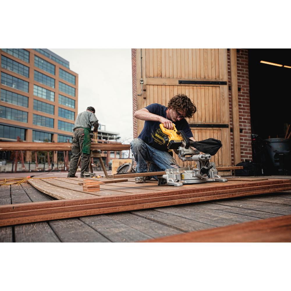 20-Volt MAX Lithium-Ion Cordless 7-1/4 in. Miter Saw with Battery 4Ah and Charger w/ Bonus Oscillating Tool - Super Arbor