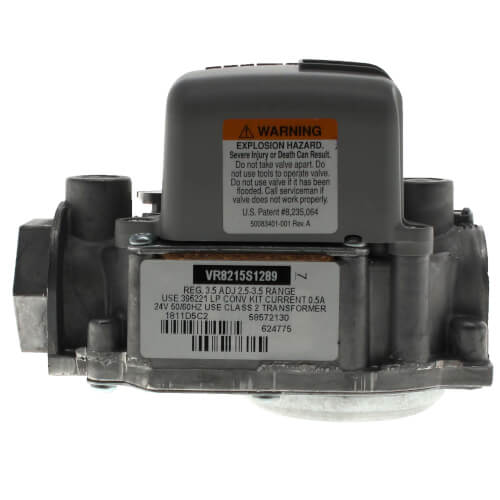 Nordyne 904081 gas valve - side view (Voltage: 24V; Product Type: Gas Valve)