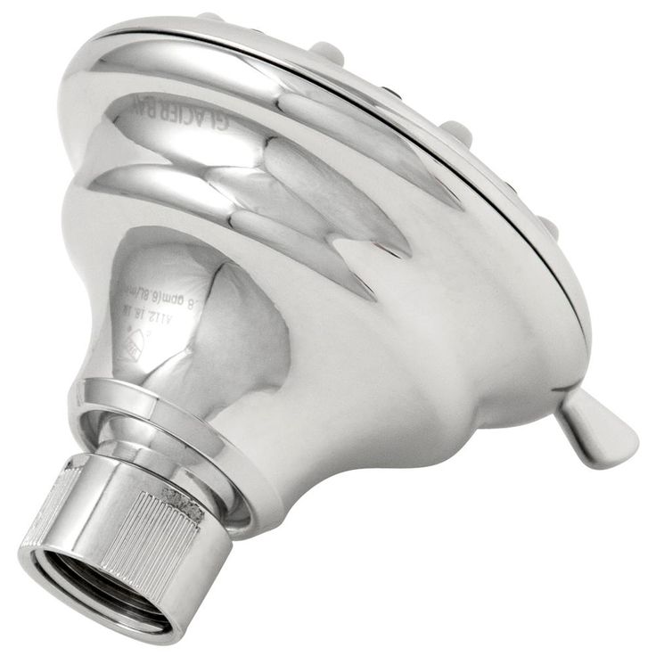 3-Spray 3.5 in. Single Wall Mount Fixed Adjustable Shower Head in Chrome