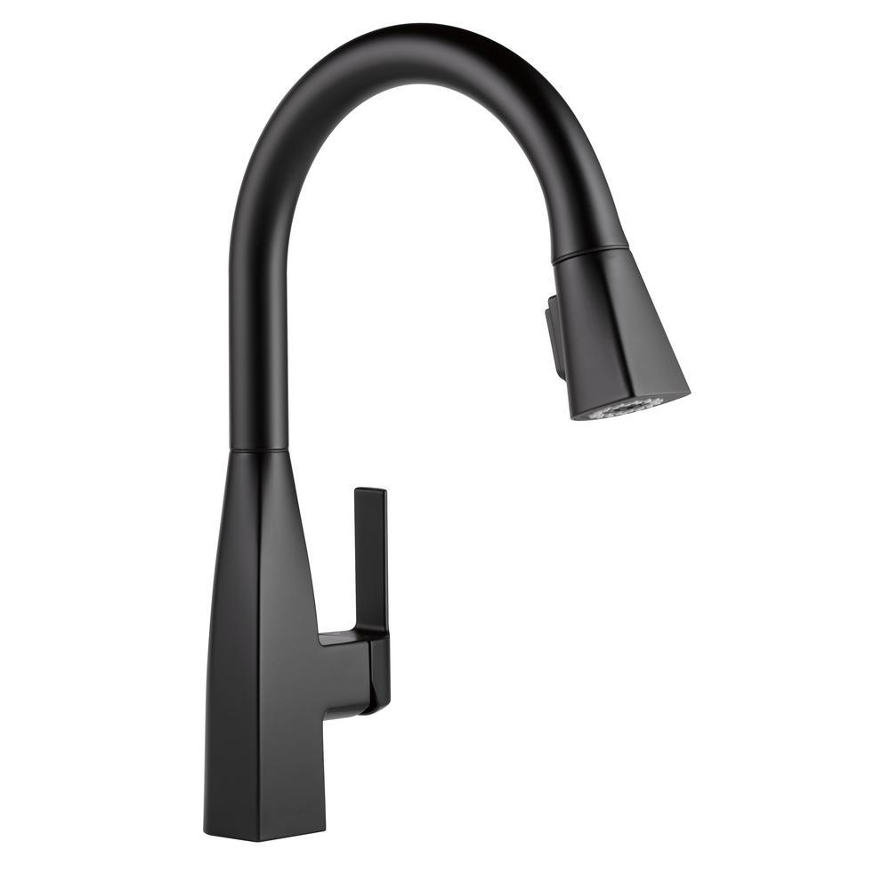 Xander Single-Handle Pull-Down Sprayer Kitchen Faucet in Chrome - Super Arbor