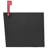 Oasis Classic Locking Post Mount Parcel Mailbox with High Security Reinforced Lock, Black - Super Arbor