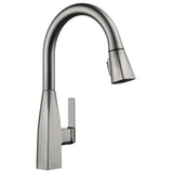Xander Single-Handle Pull-Down Sprayer Kitchen Faucet in Chrome - Super Arbor