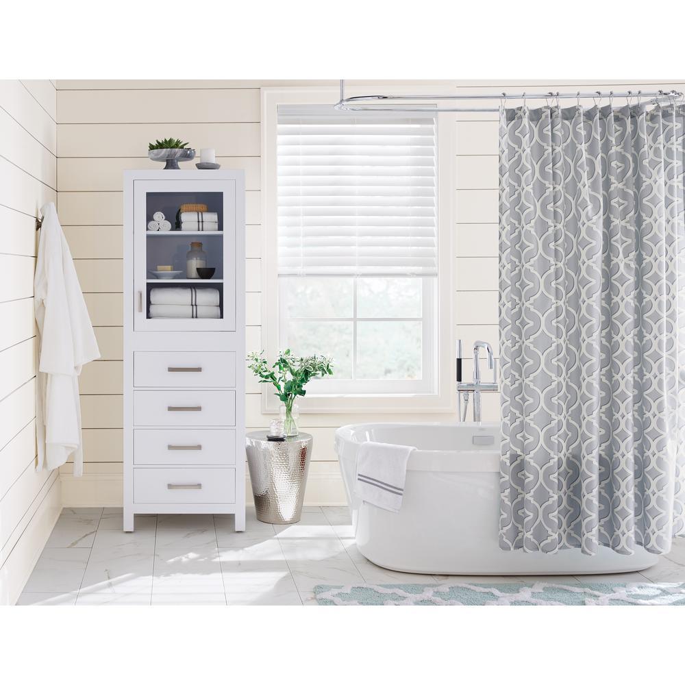 Sheffield 24 in. W x 71-1/4 in. H x 20 in. D Bathroom Linen Storage Tower Cabinet in White