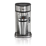 Stainless Steel Single Serve Coffee Maker with Built-In Filter