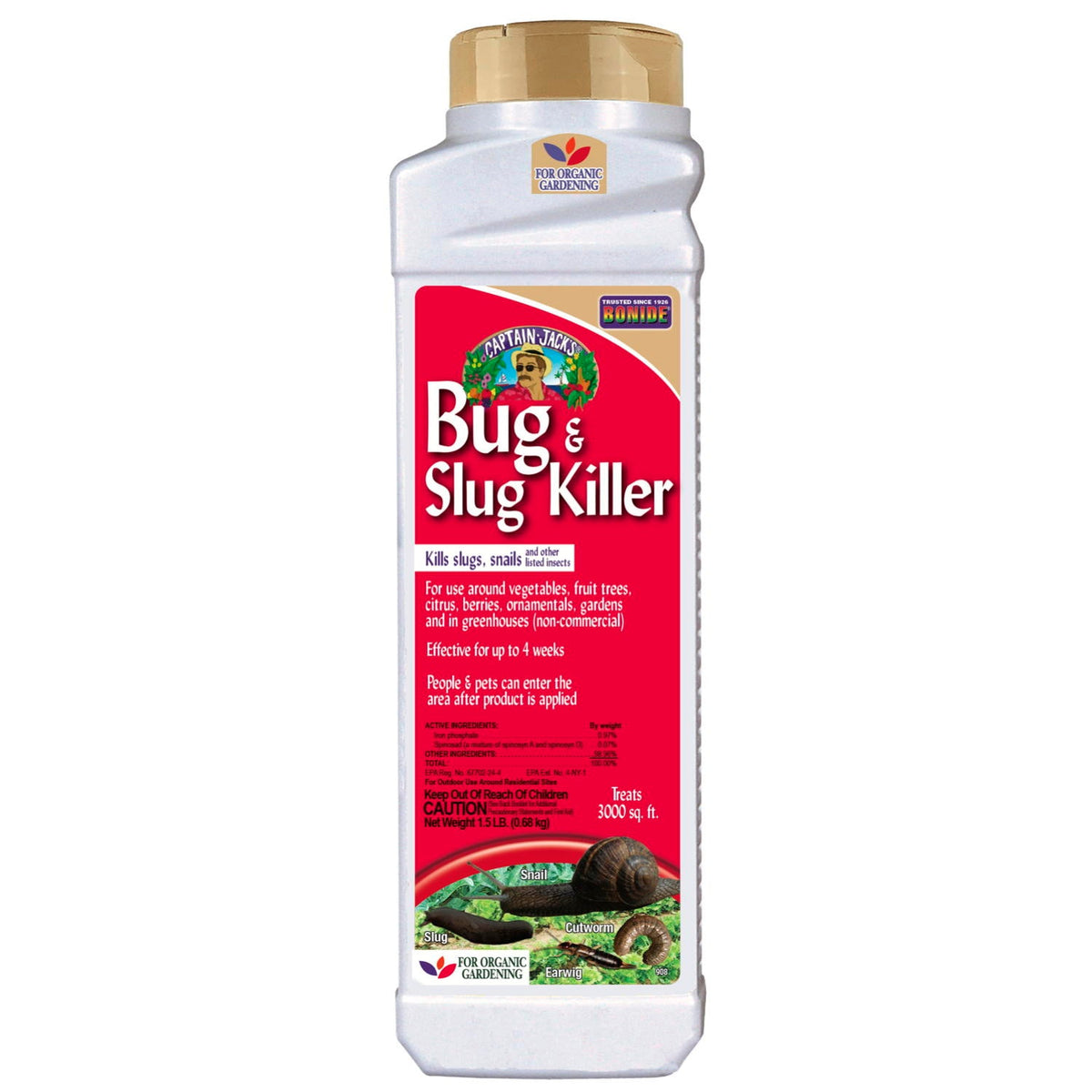 Bonide Bug & Slug Organic Granules Insect Killer, 1.5 lb