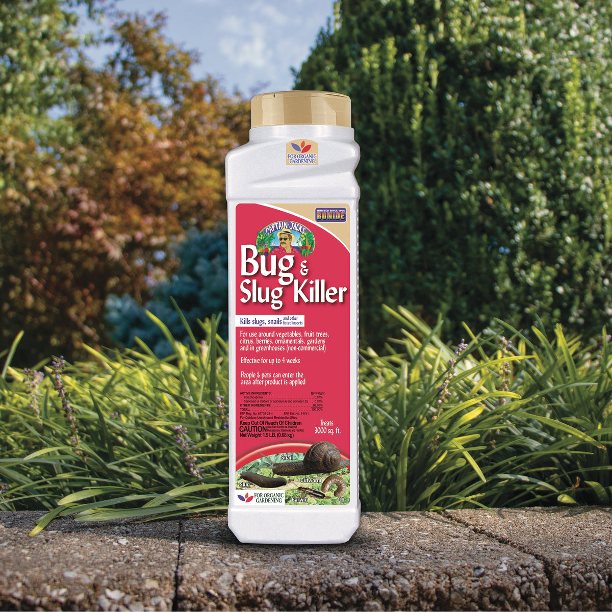 Bonide Bug & Slug Organic Granules Insect Killer, 1.5 lb