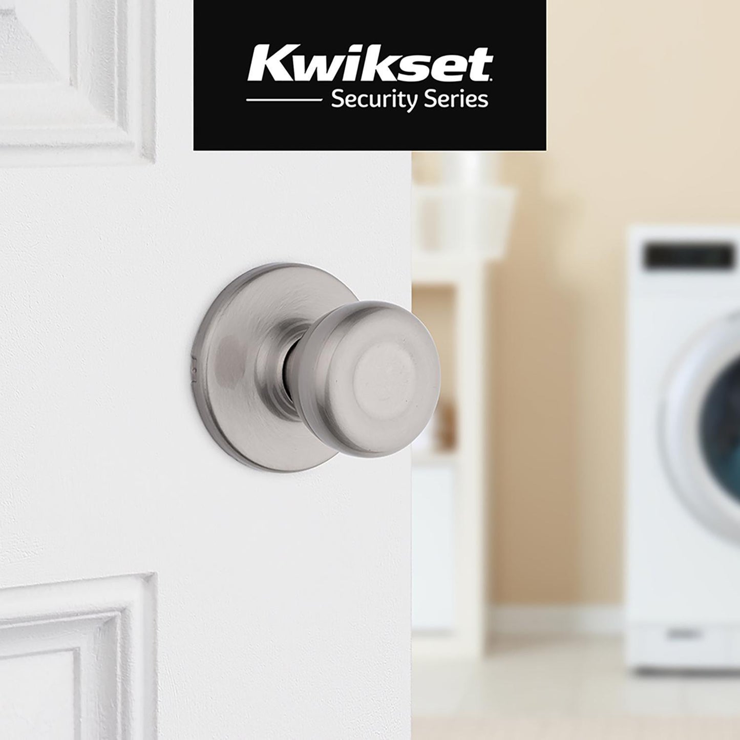 Kwikset Tylo Satin Nickel Passage Door Knob, Universal Handing (Hall/Closet)