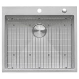 Drop-In Tight Radius Topmount Stainless Steel 25 in. 16-Gauge Single Bowl Kitchen Sink