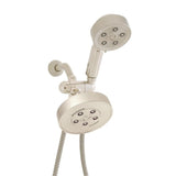 3-spray 5.5 in. High PressureDual Shower Head and Handheld Shower Head in Brushed Nickel