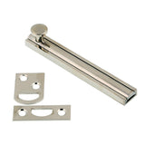 4 in. Solid Matte Black Brass Surface Bolt - Super Arbor