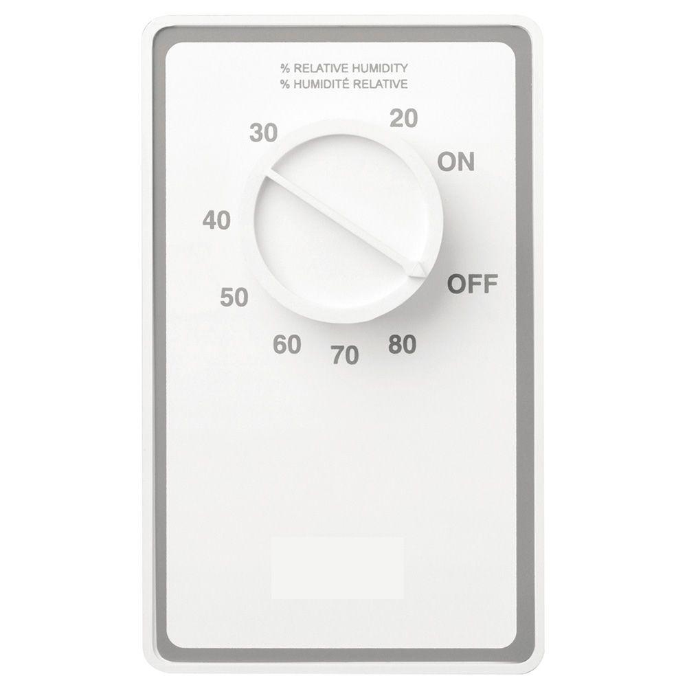 Dehumidistat Wall Control Switch in White - Super Arbor