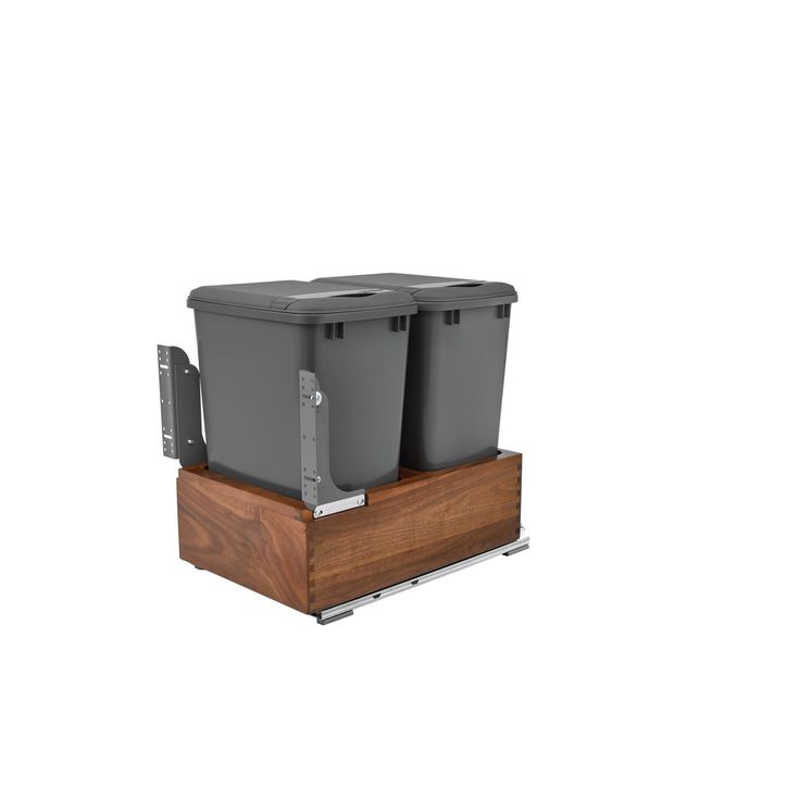 Rev-A-Shelf 50-Quart Plastic Soft Close Pull Out Trash Can