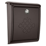 Bordeaux Locking Rubbed Bronze Wall Mount Mailbox - Super Arbor
