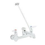 2 Handle Utility Faucet with Shut Off in Rough Chrome - Super Arbor