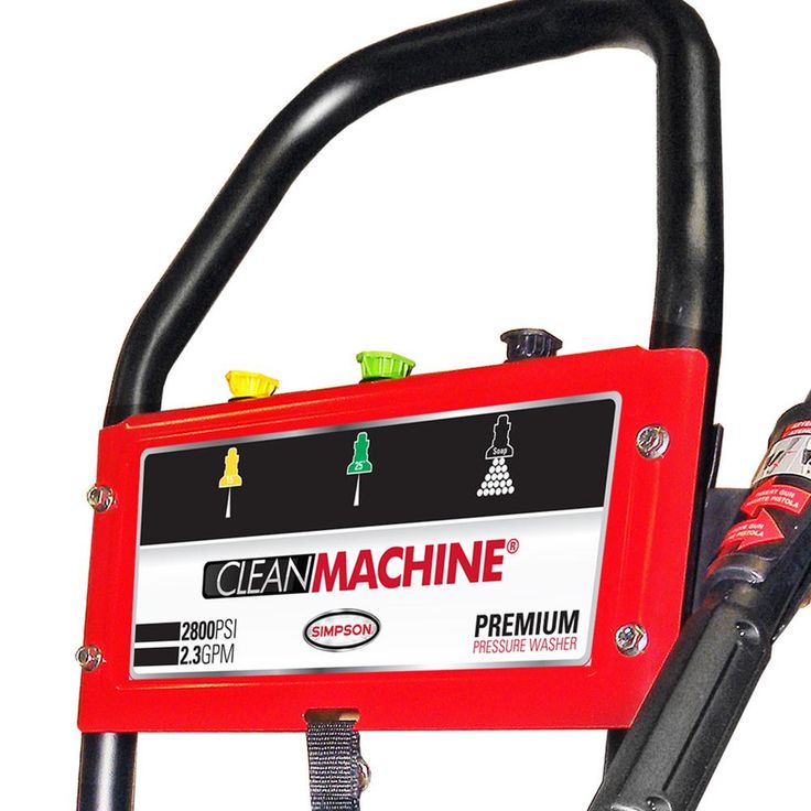 Simpson Clean Machine by SIMPSON CM61081 2800 PSI at 2.3 GPM SIMPSON 159cc Cold Water Residential Gas Pressure Washer