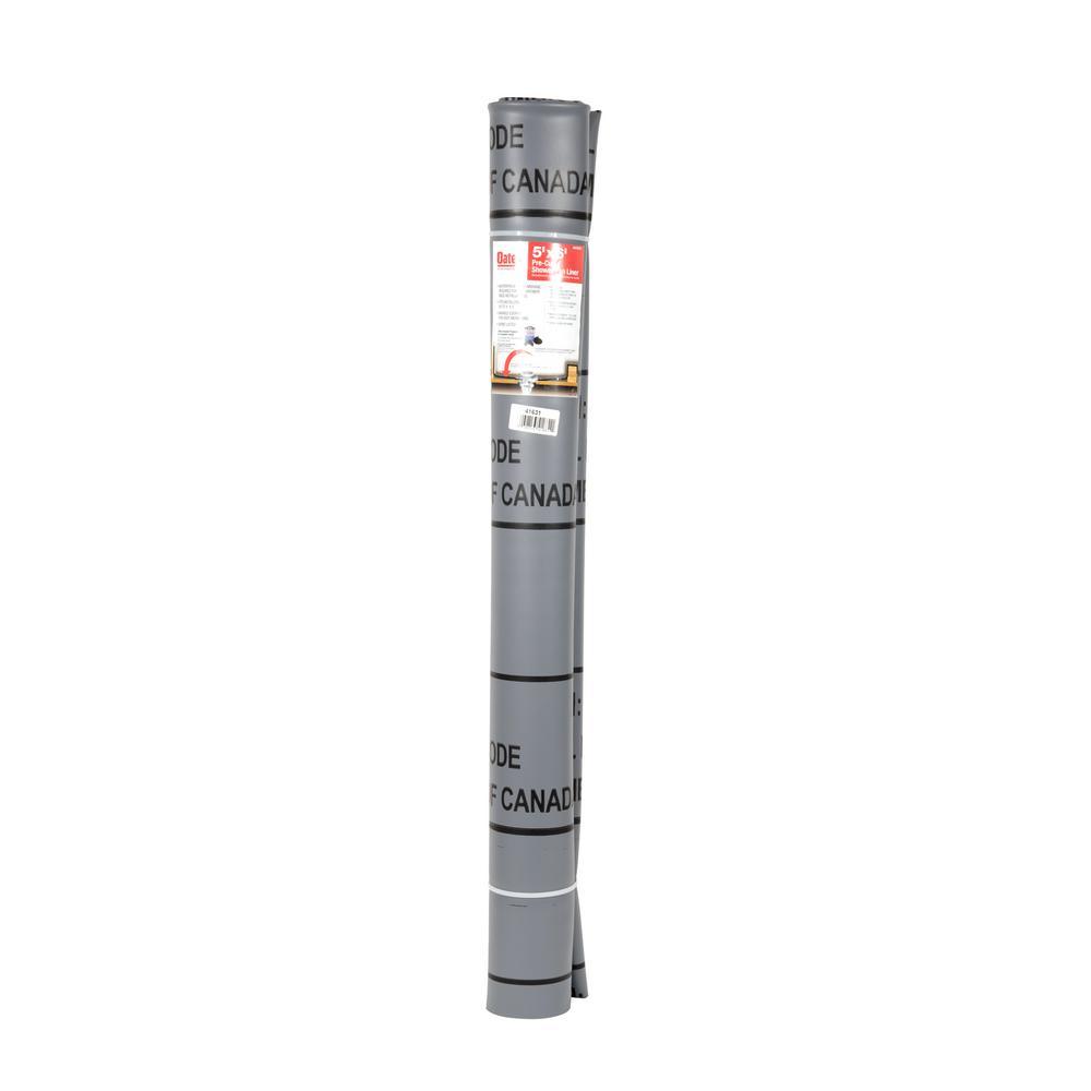 5 ft. x 6 ft. Gray PVC Shower Pan Liner Roll - Super Arbor