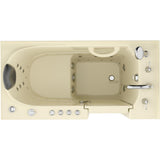 Safe Premier 52.75 in. x 60 in. x 26 in. Right Drain Walk-in Air and Whirlpool Bathtub in Biscuit - Super Arbor