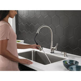 Delta Dunsley VoiceIQ Spotshield Stainless 1-Handle Deck-Mount Pull-Down Touchless Kitchen Faucet