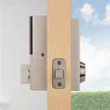 Z-Wave SmartCode 916 Touchscreen Contemporary Single Cylinder Satin Nickel Electronic Deadbolt with SmartKey Security - Super Arbor