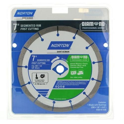 Norton 7-in Wet/Dry Segmented Diamond Saw Blade